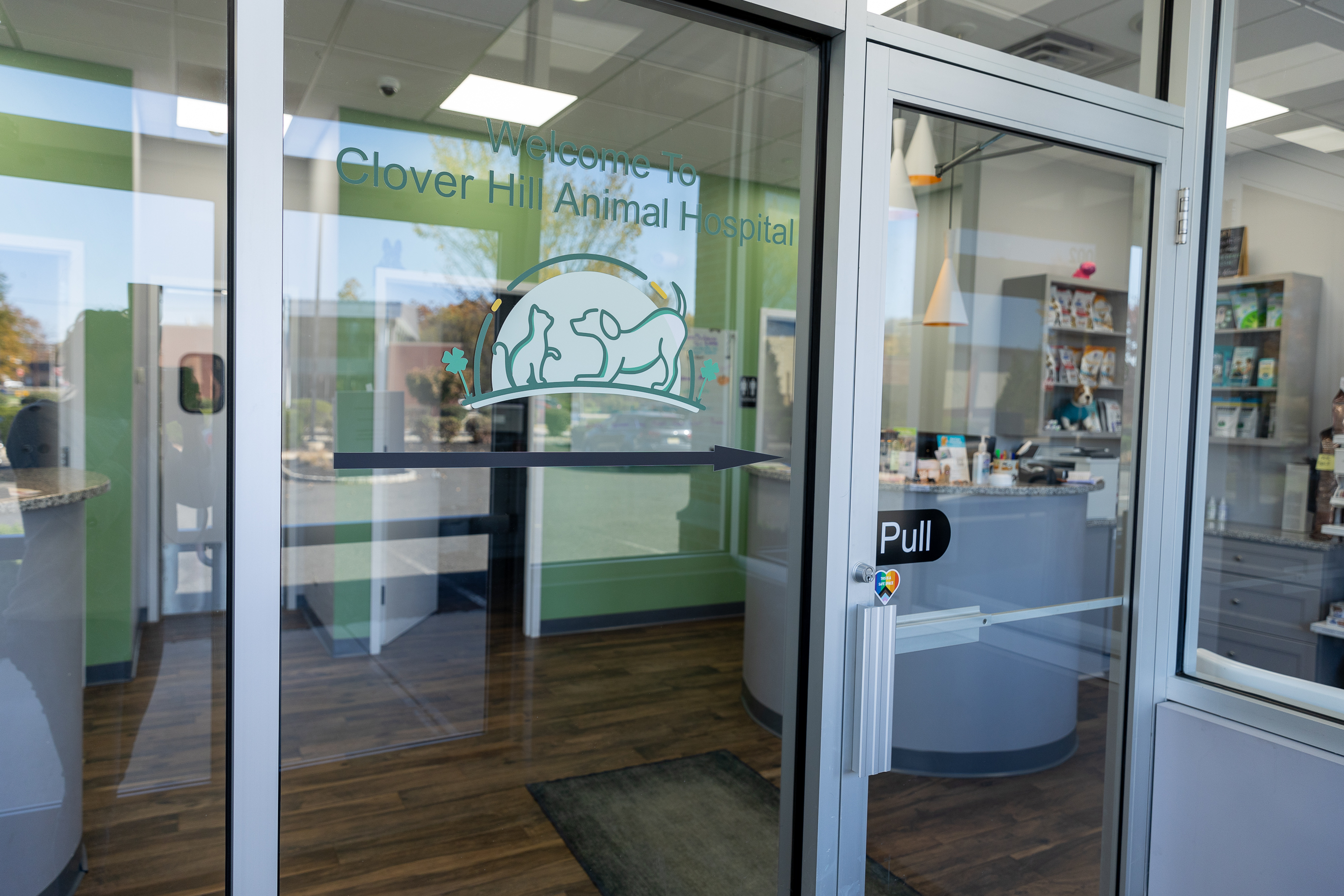 Inside Clover Hill Animal Hospital