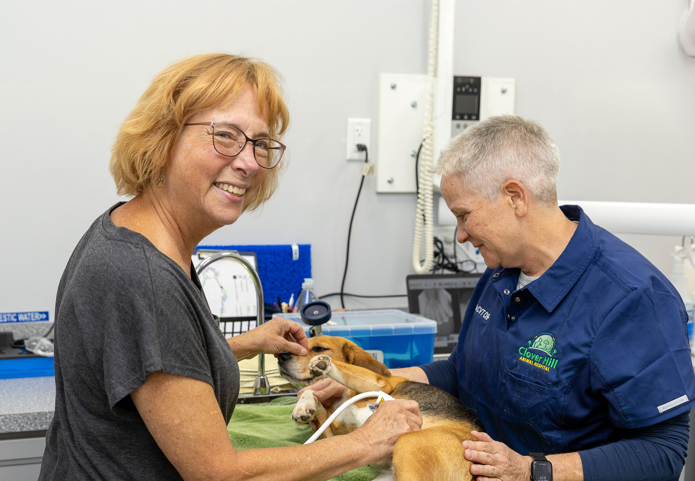 Caring for a patient at Clover Hill
